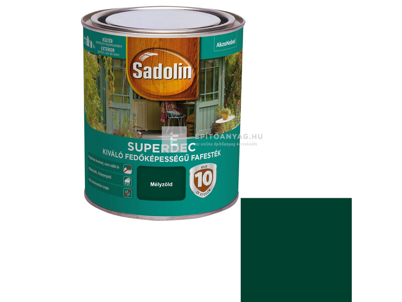 Sadolin Superdec fafesték mélyzöld 0,75 l