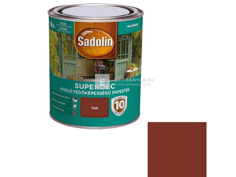 Sadolin Superdec fafesték teak 0,75 l