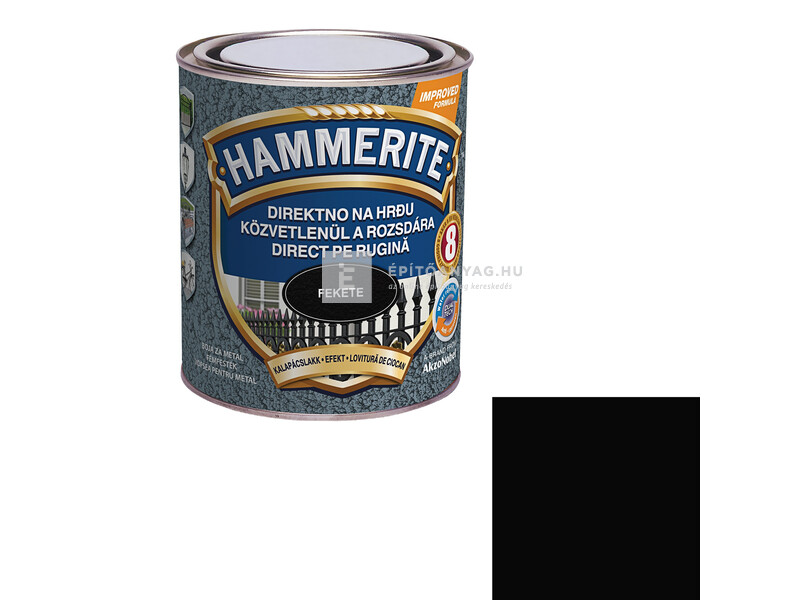 Hammerite fémfesték kalapácslakk fekete 0,75 l