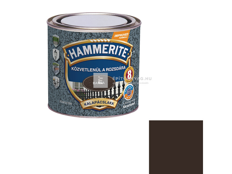 Hammerite fémfesték kalapácslakk barna 0,25 l