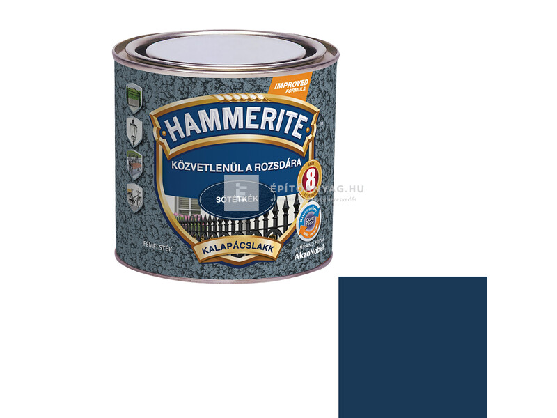 Hammerite fémfesték kalapácslakk sötétkék 0,25 l