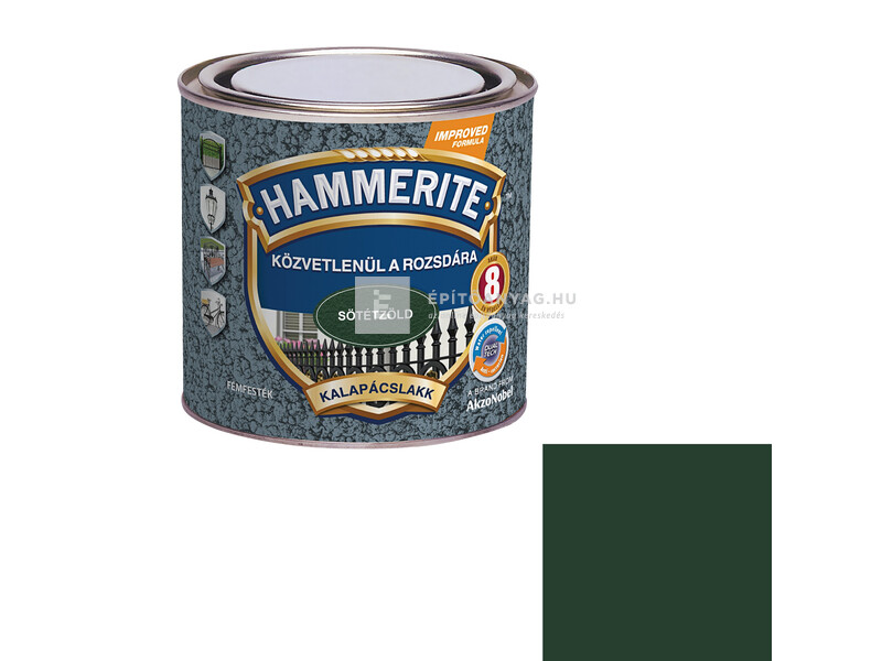 Hammerite fémfesték kalapácslakk sötétzöld 0,25 l