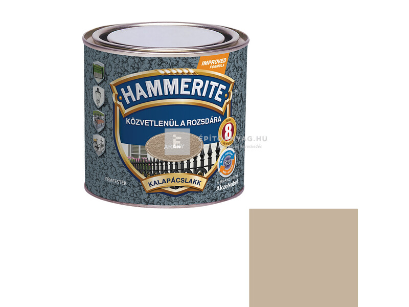 Hammerite fémfesték kalapácslakk arany 0,25 l