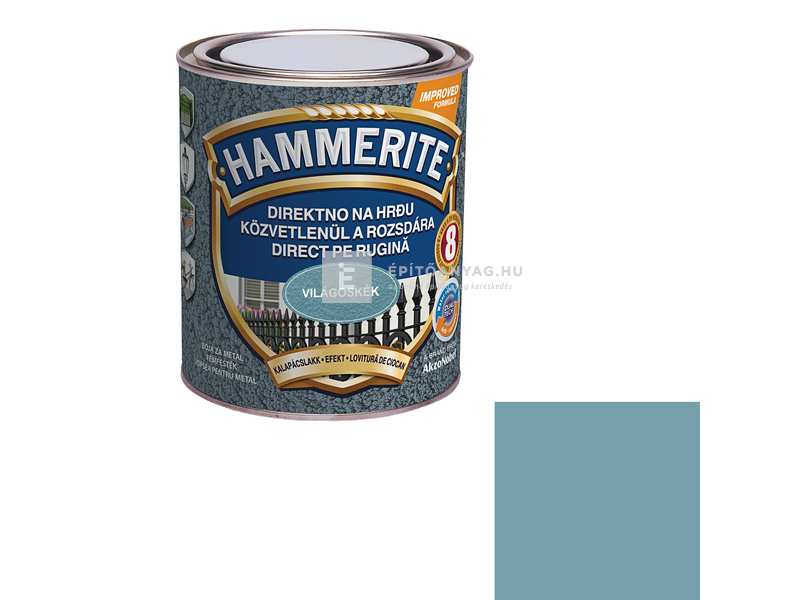 Hammerite fémfesték kalapácslakk világoskék 0,75 l