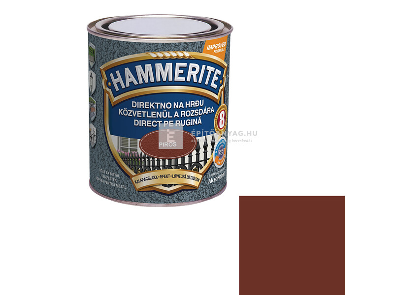 Hammerite fémfesték kalapácslakk piros 0,75 l
