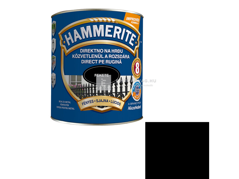 Hammerite fényes fekete 2,5 l