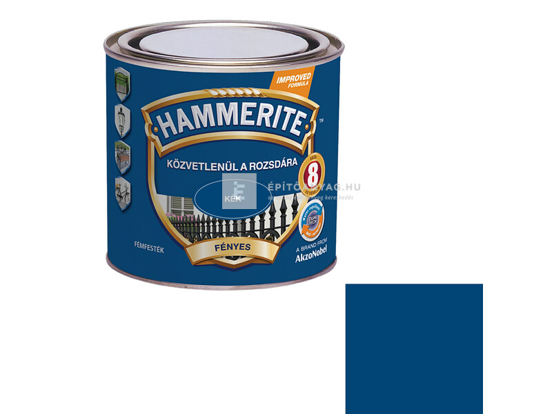 Hammerite fémfesték fényes kék 0,25 l