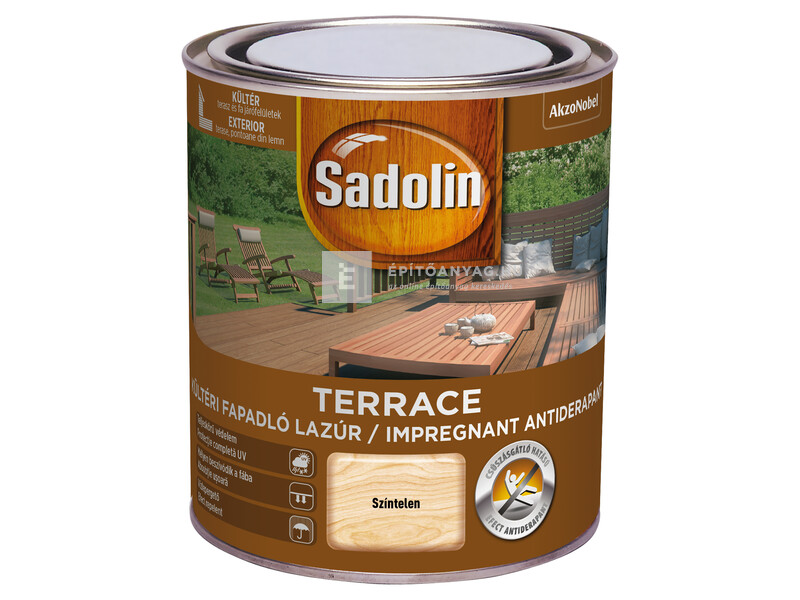 Sadolin Terrace kültéri fapadló lazúr színtelen 0,75 l