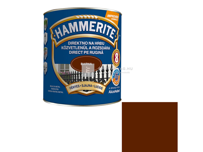 Hammerite fényes barna 2,5 l