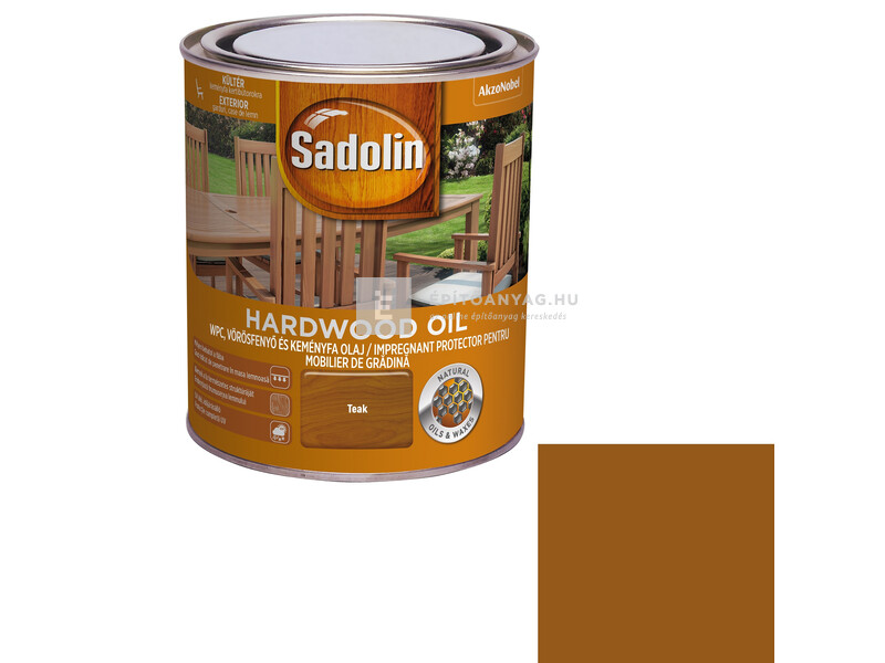 Sadolin Hardwood kertibútor ápolóolaj teak 0,75 l