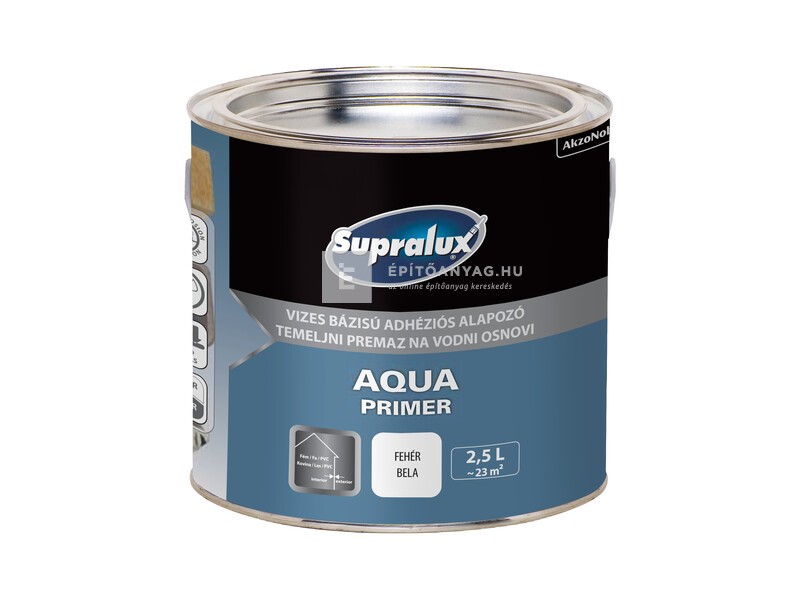 Supralux Aqua Primer alapozó fehér 2,5 l