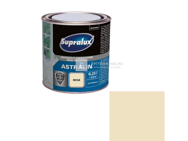 Supralux Astralin univerzális selyemfényű zománcfesték beige 0,25 l