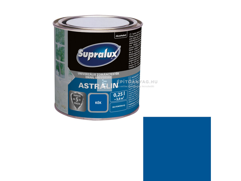 Supralux Astralin univerzális selyemfényű zománcfesték kék 0,25 l