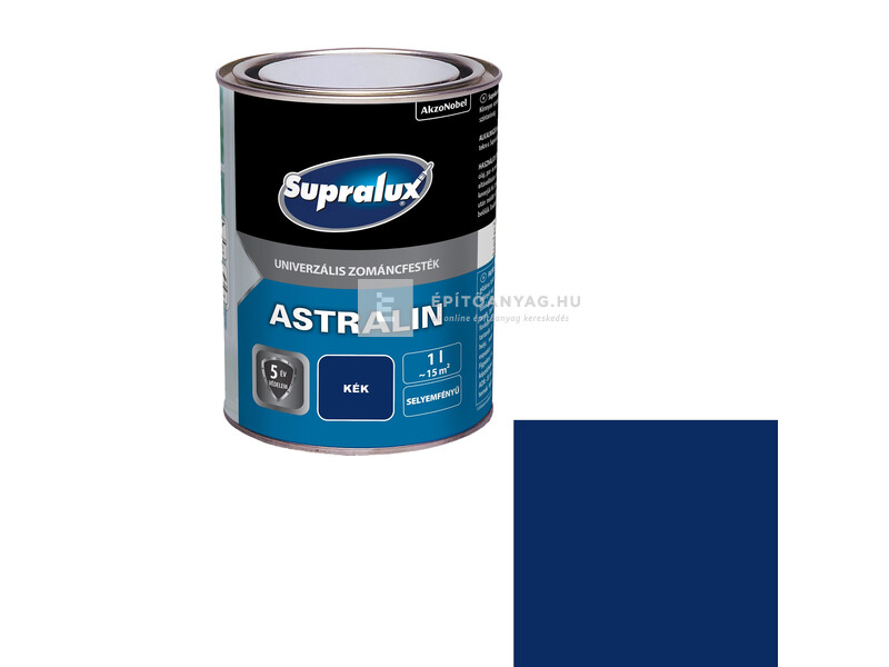 Supralux Astralin univerzális selyemfényű zománcfesték kék 1 l