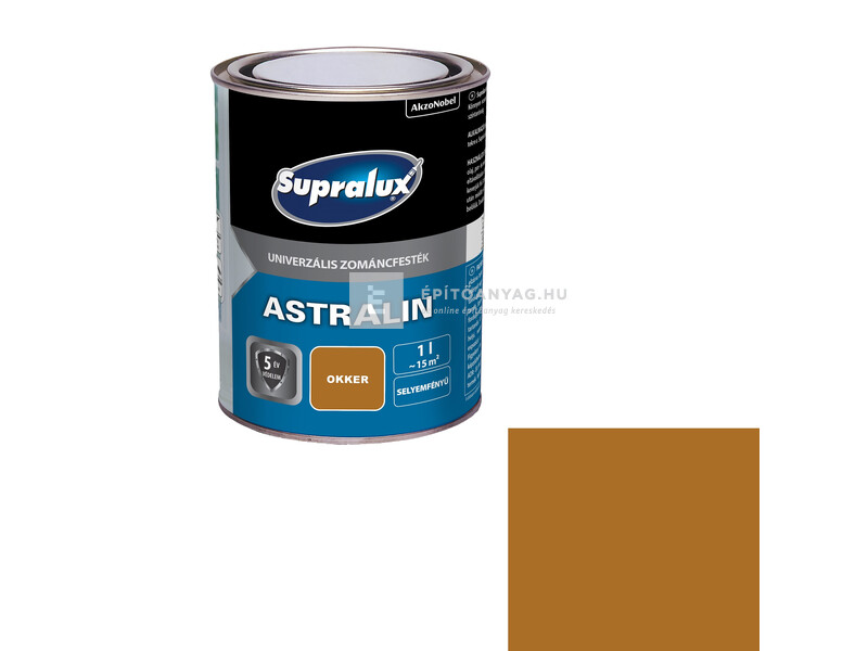 Supralux Astralin univerzális selyemfényű zománcfesték okker 1 l