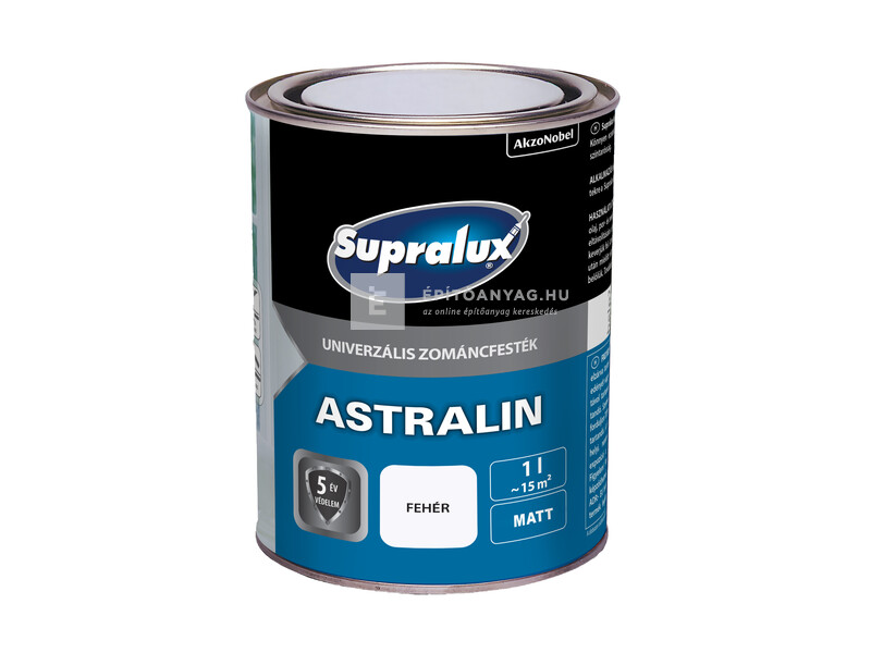 Supralux Astralin univerzális matt zománcfesték fehér 1 l