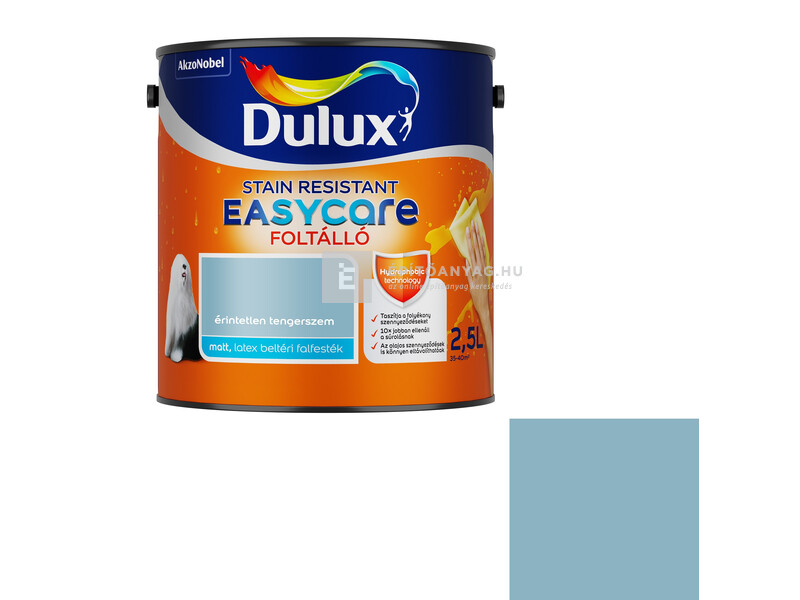 Dulux Easycare foltálló beltéri falfesték érintetlen tengerszem 2,5 l