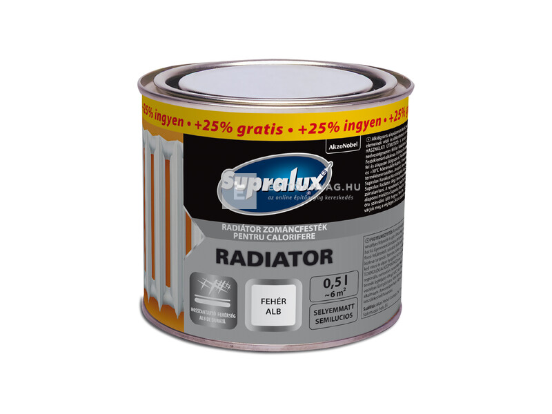 Supralux Radiator fehér 0,5 l