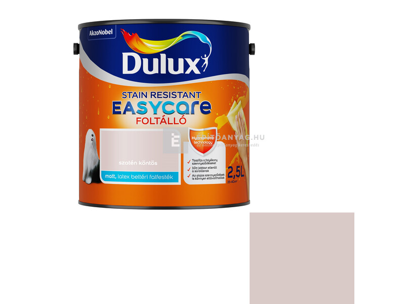 Dulux Easycare foltálló beltéri falfesték szatén köntös 2,5 l