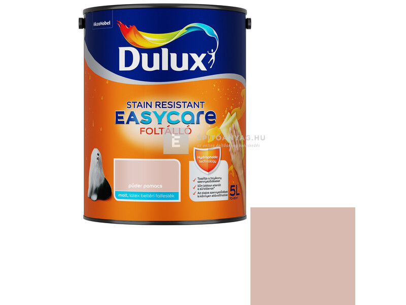 Dulux Easycare foltálló beltéri falfesték púder pamacs 5 l