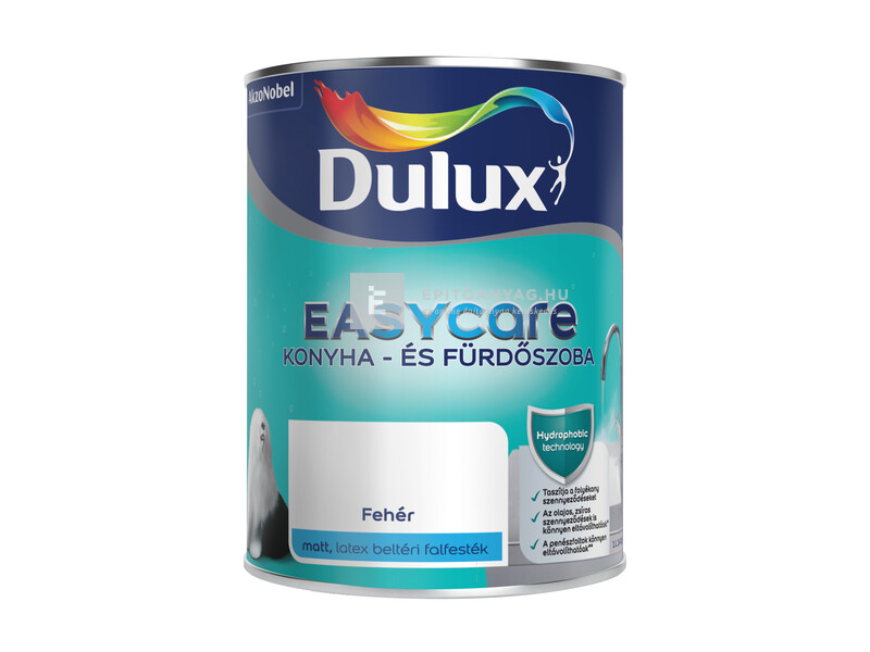 Dulux EasyCare konyha és fürdőszobafesték matt fehér 1 l