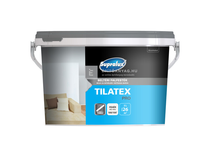 Supralux Tilatex Pro beltéri falfesték fehér 2 l