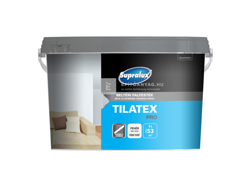 Supralux Tilatex Pro beltéri falfesték fehér 4 l