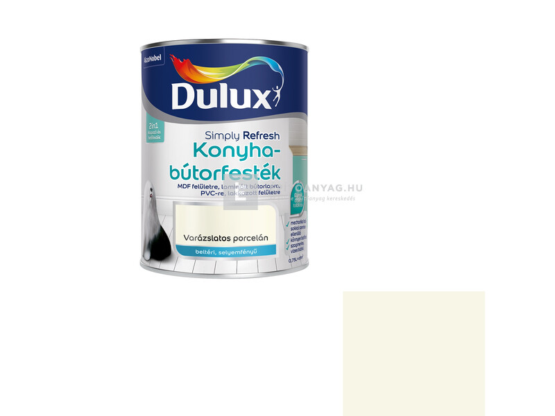 Dulux Simply Refresh konyhabútorfesték varázslatos porcelán 0,75 l