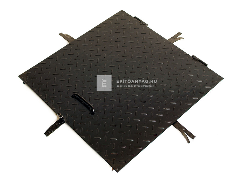 Aknafedlap festett, zárható 80x80 cm