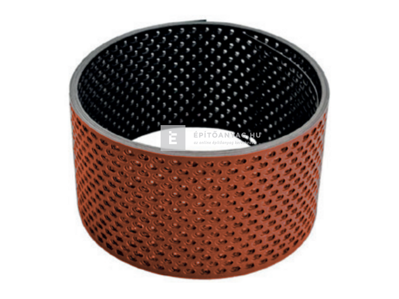 Leier szellőzőszalag alumínium téglavörös/fekete (100mm*10m)