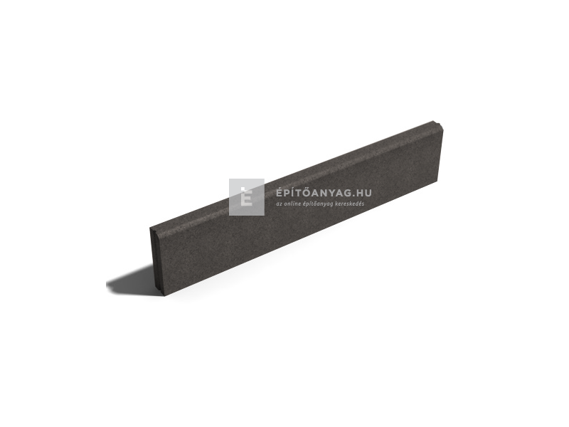 Leier kerti szegélykő, antracit 100x5x20 cm