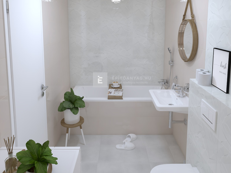Paradyz Synergy Falicsempe strukturált fehér 30x60 cm G1 (B) 1,44 m2/cs