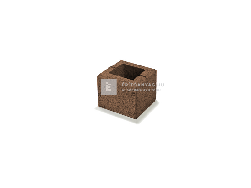 Semmelrock Rivago kerítéselem félkő mokka 20x20x16 cm