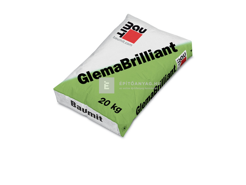 Baumit GlemaBrilliant Kültéri glett, 0-3 mm hófehér 20 kg