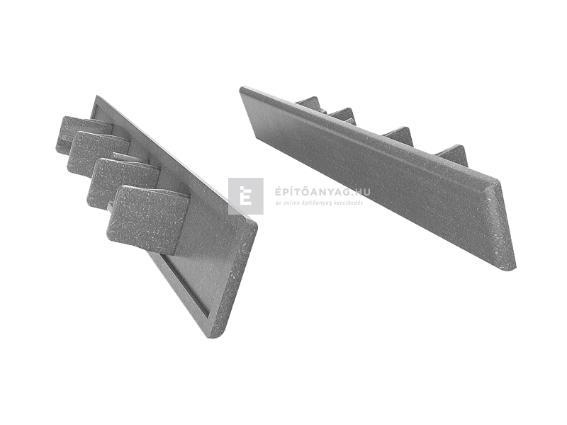 Márkamix Bergdeck WPC deszka végzáró natúr felület, antracit,125 mm hosszú,25 mm magas