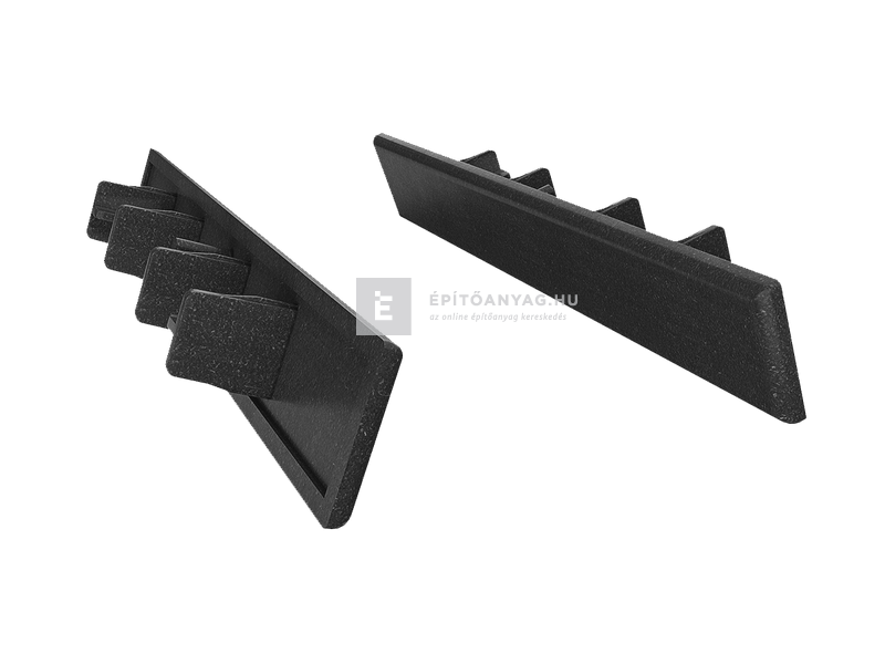 Márkamix Bergdeck WPC deszka végzáró natúr felület, fekete,125 mm hosszú,25 mm magas