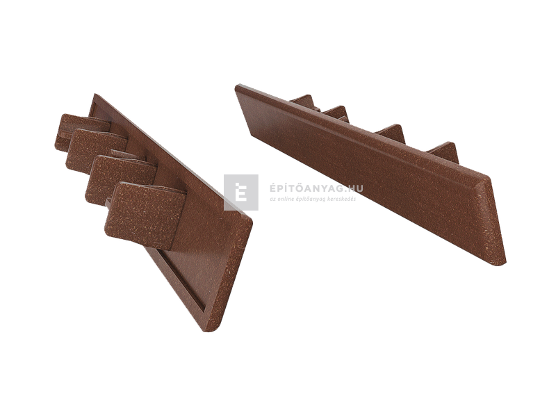 Márkamix Bergdeck WPC deszka végzáró natúr felület, gesztenye,125 mm hosszú,25 mm magas