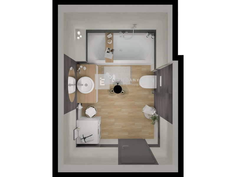 Paradyz Wood basic bianco gres 20X60 padlólap (G1) 1,2 m2/cs