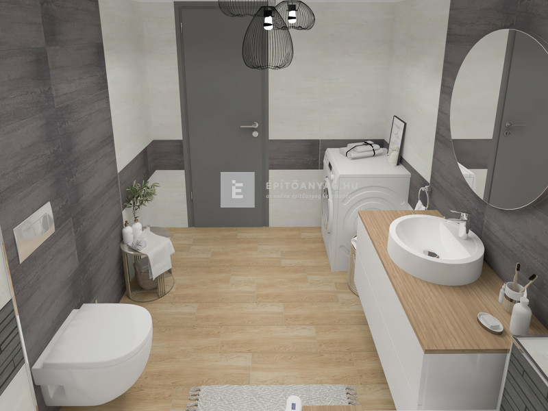 Paradyz Wood basic brown gres 20X60 padlólap (G1) 1,2 m2/cs