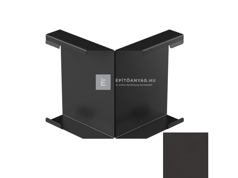 Galeco STAL2 150 grafit, külső sarokidom nútos takarólemezhez, szögletes