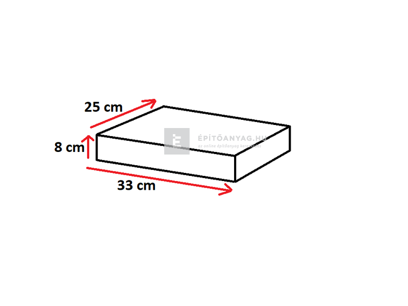 Semmelrock Castello kerítéselem fedlap homoksárga 33x25x8 cm