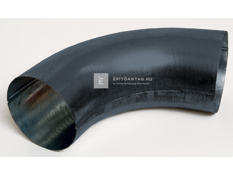 Colorferr 33 alumínium könyök 72°,alul-felül korcolt, antracit