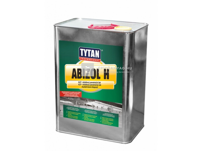 Tytan Abizol H Bitumenes vízszigetelő kellősítő, oldószeres fekete 9 kg