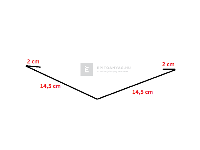 Colorferr hajlatbádog alumínium, téglavörös 33x200 cm