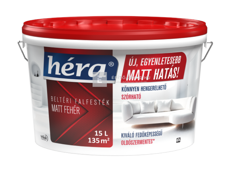 Trilak Héra belső falfesték oldószer mentes 15 l, fehér