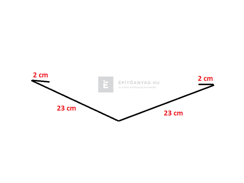 Colorferr hajlatbádog alumínium, téglavörös, 50x200 cm