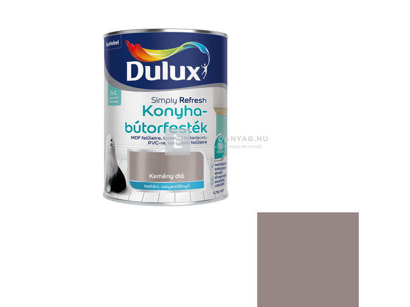 Dulux Simply Refresh konyhabútorfesték kemény dió 0,75 l