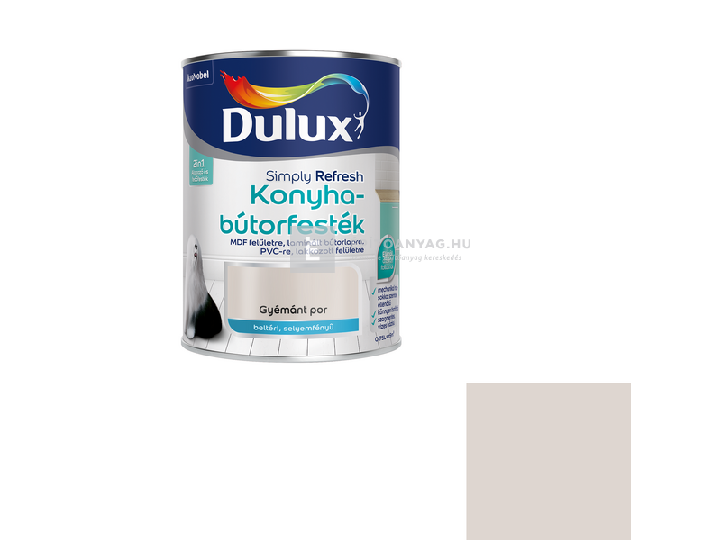 Dulux Simply Refresh konyhabútorfesték gyémántpor 0,75 l