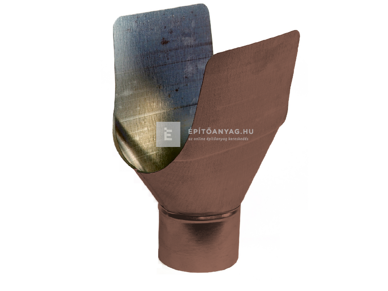 Colorferr 33 alumínium betorkolló csonk, hátul korcolt, rézbarna