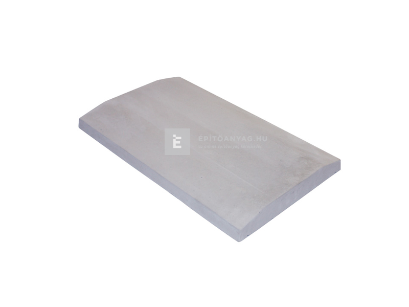 Leier lábazati kúpos fedlap finomszórt szürke 20x49x4 cm